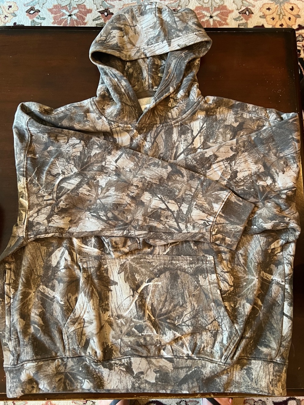 Hollister Men's XL Camouflage Hoodie Sweatshirt - Gray/Olive